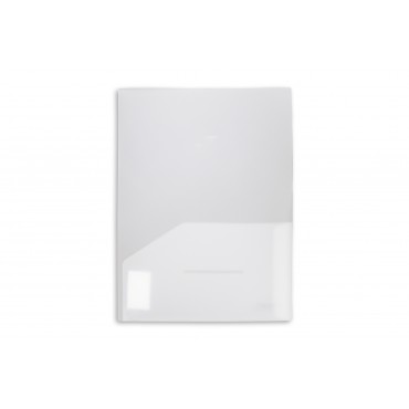 A4 Heavy Duty Plastic 2 Pocket Folder-Clear